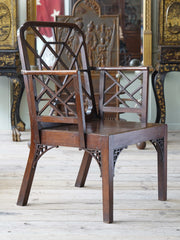 A George III Chippendale Chinese Design Arm Chair