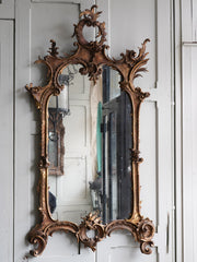 A Late 18th Century Gilt Wood Mirror