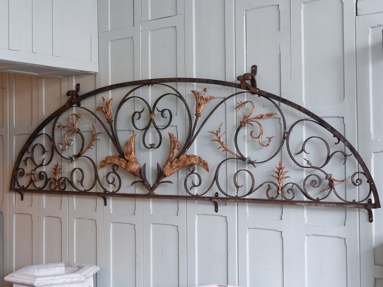 A George III Wrought Iron Overthrow