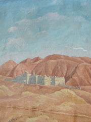 A Oil on Canvas of The Atlas Mountains