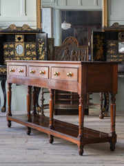 An 18th Century Welsh Oak Dresser Base