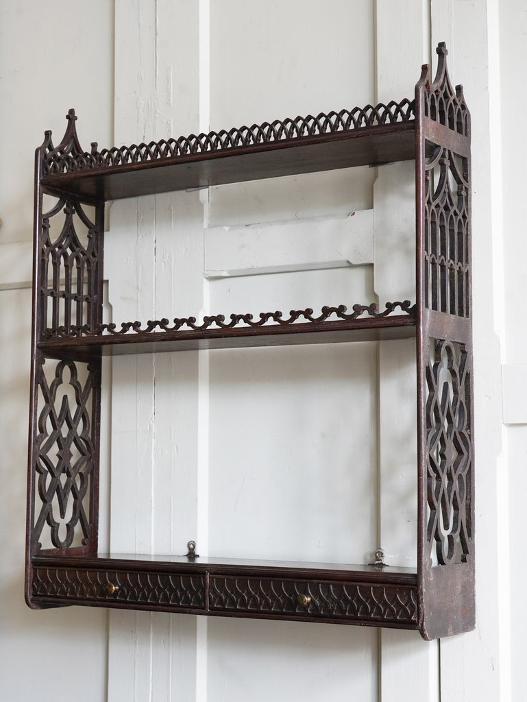 Early 19th Century Gothic Hanging Shelves
