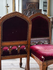 A Pair of Gothic Revival Side Chairs