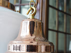 The Draughtsman Opaline Glass Pendant Light in Polished Copper
