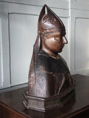 An 18th Century Italian Bust of Sant'Agostino