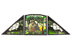 Stained Glass Triptych of Pan