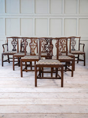 A Set of Eight 18th Century Chairs