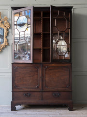 A George III Astragal Glazed Mahogany Bookcase