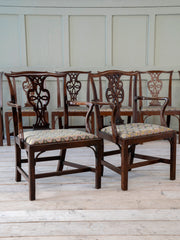 A Set of Eight 18th Century Chairs