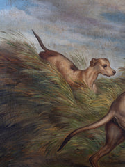 A 19th Century Oil of Hounds at Play