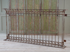 A Wrought Iron Balconette Panel