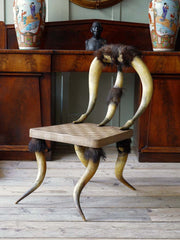 A 19th Century Steer Horn Chair