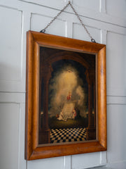 A Masonic Oil on Canvas