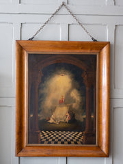 A Masonic Oil on Canvas