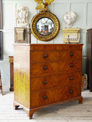 A Simulated Mahogany Chest of Drawers