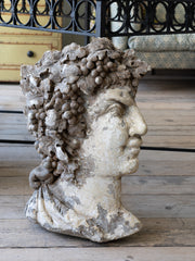 A 19th Century Terracotta Mask of Bacchus