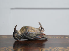 A Cold Painted Bronze Bird