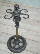A Cast Iron & Brass Stick Stand