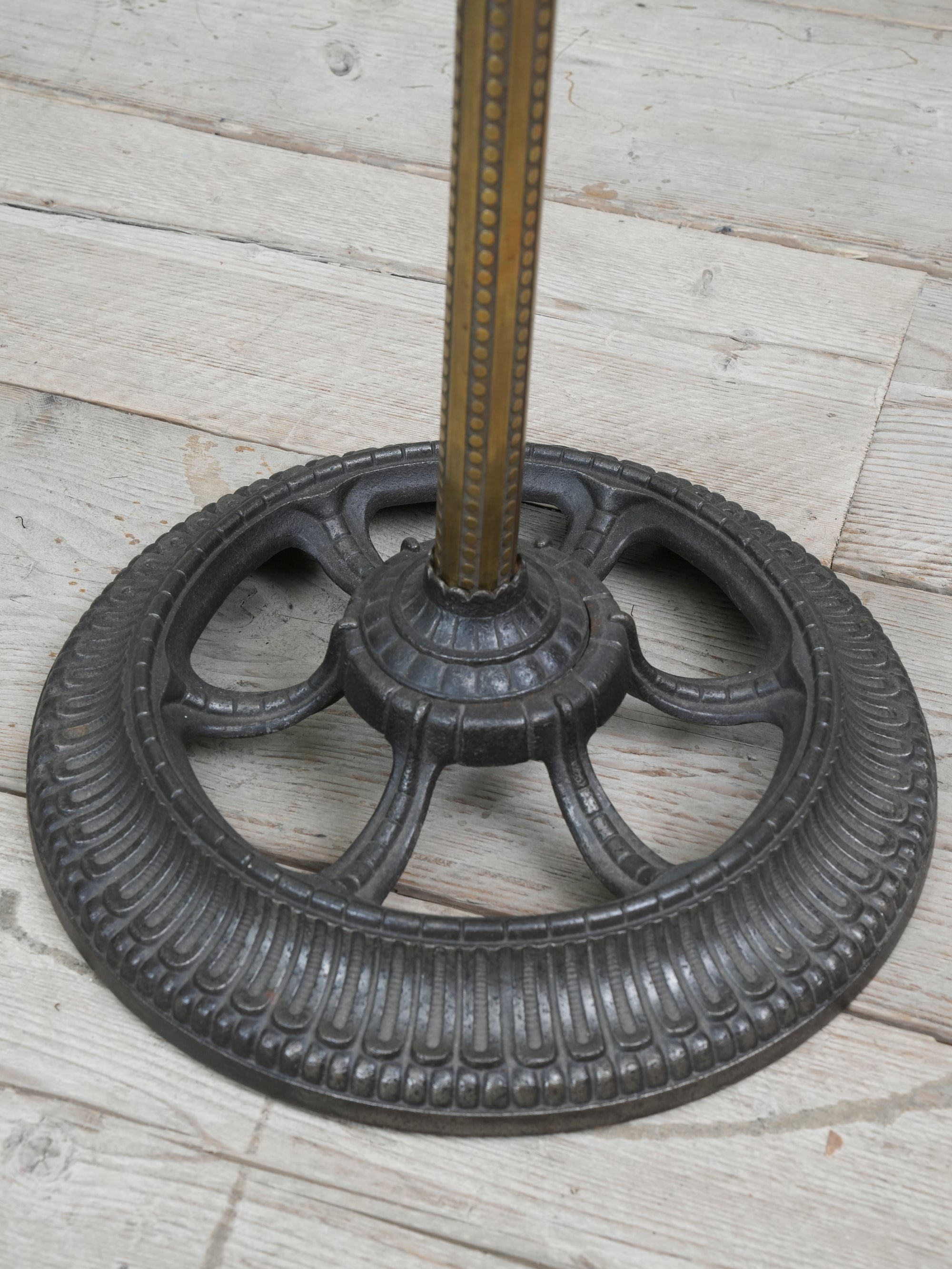 A Cast Iron & Brass Stick Stand