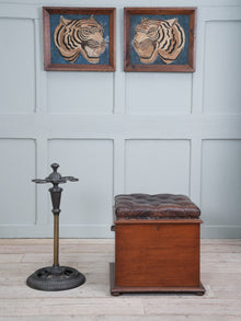 A Cast Iron & Brass Stick Stand