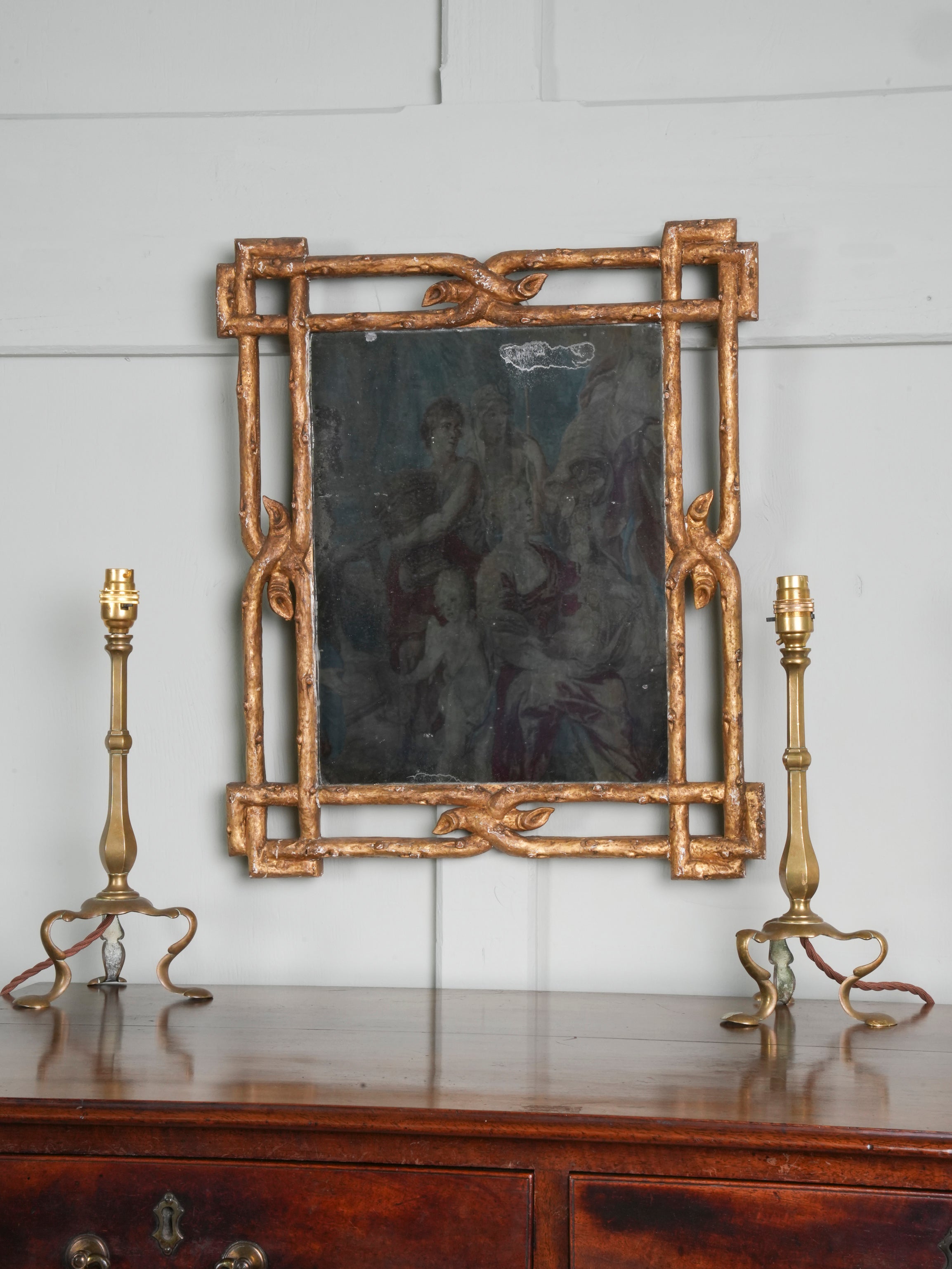 A 19th Century Giltwood & Gesso Mirror