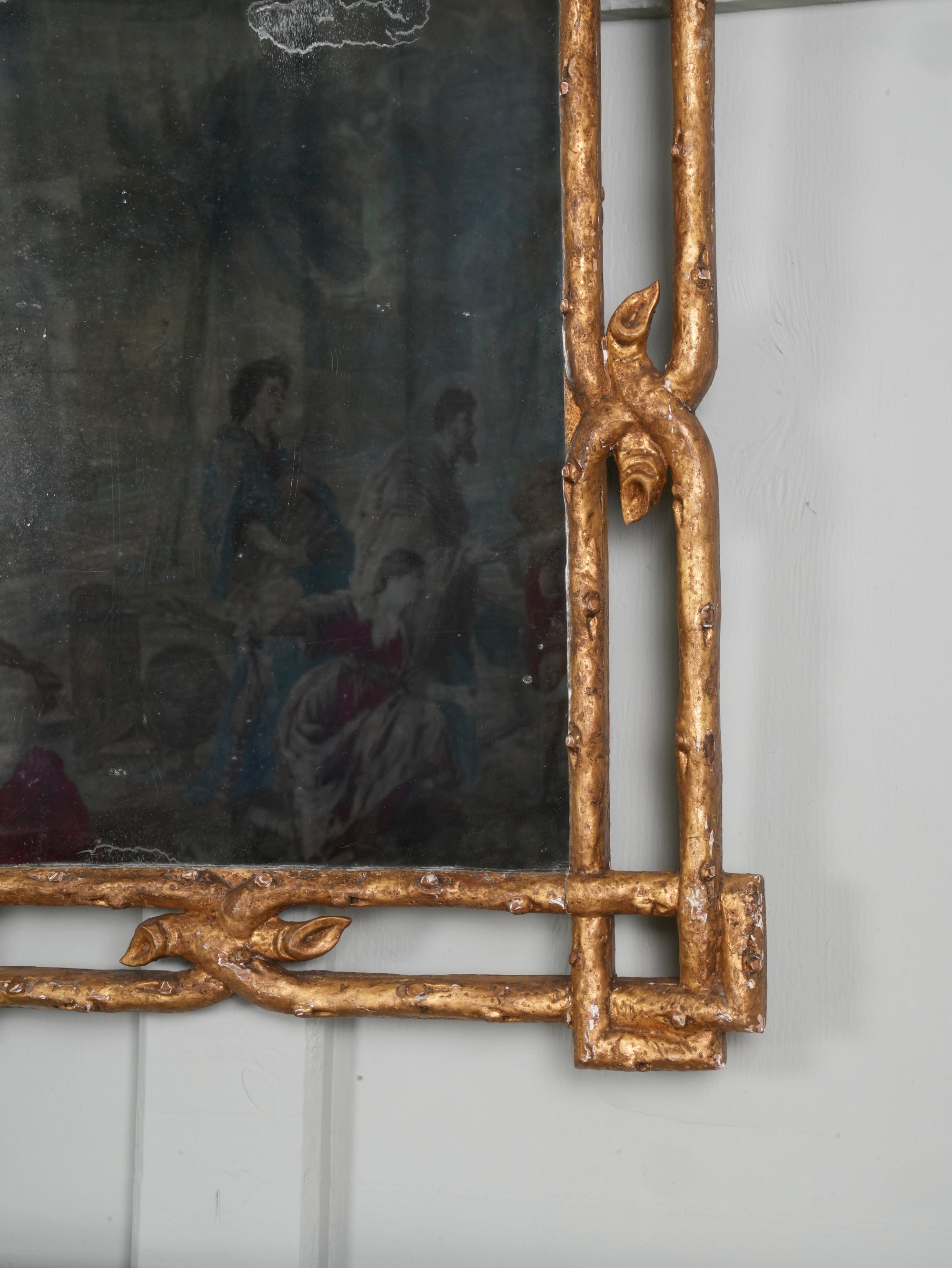 A 19th Century Giltwood & Gesso Mirror