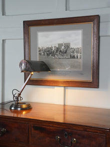A 1930s Brass Bankers Desk Lamp