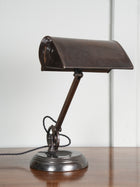 A 1930s Brass Bankers Desk Lamp