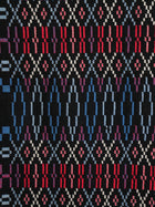 A Welsh “Liquorice Allsort” Tapestry Blanket