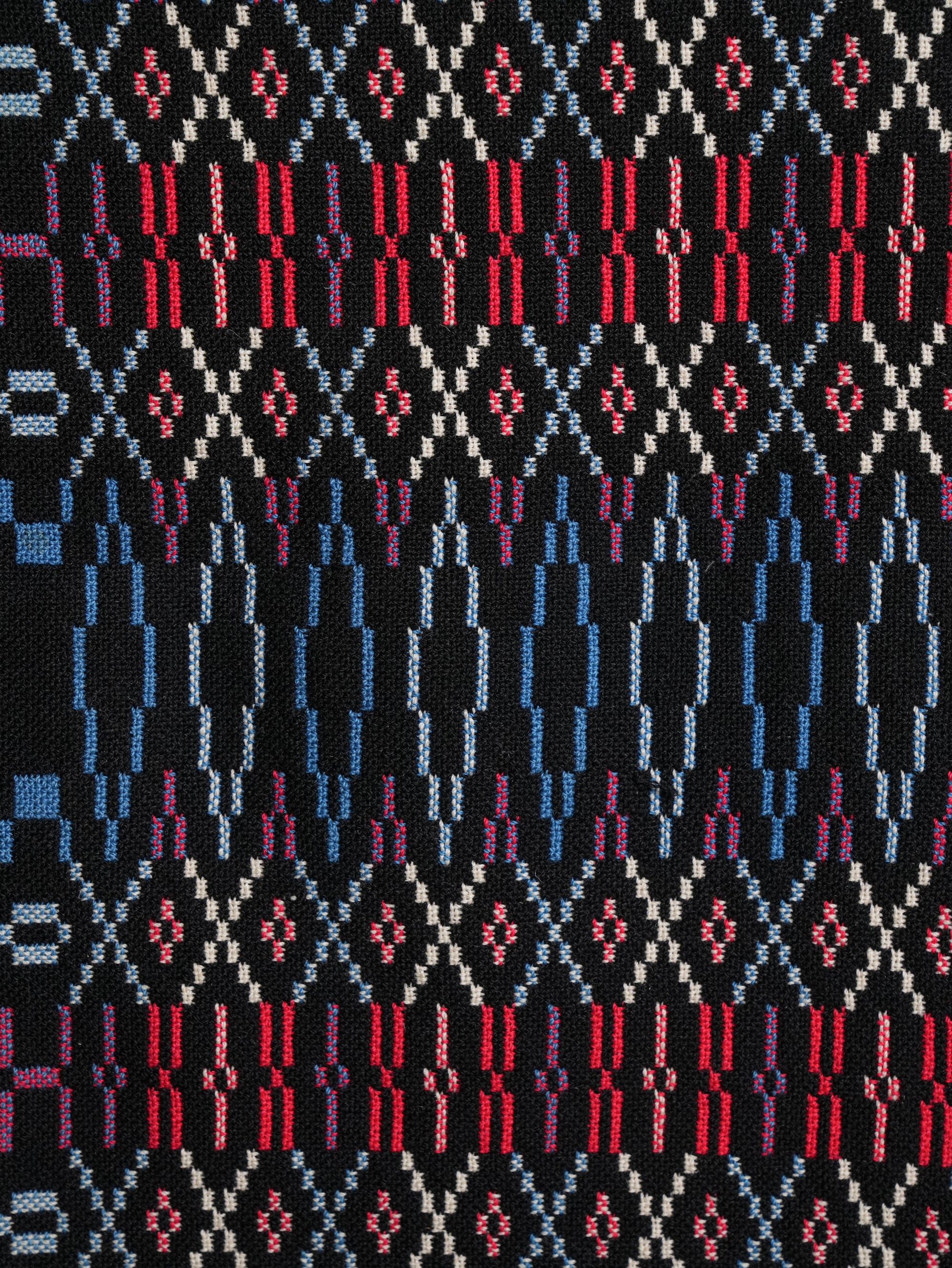 A Welsh “Liquorice Allsort” Tapestry Blanket