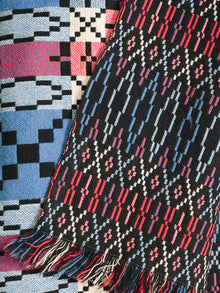 A Welsh “Liquorice Allsort” Tapestry Blanket