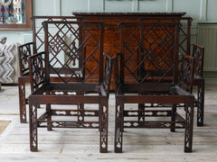 18th Century Chinese Chippendale Desk Chairs By Mayhew & Ince