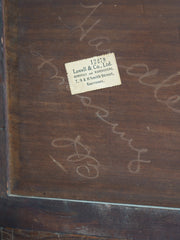 George III Mahogany Waterfall Bookcase on Cupboard