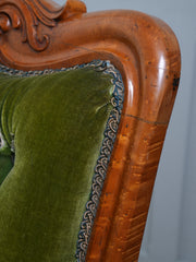A William IV Birds Eye Maple Armchair