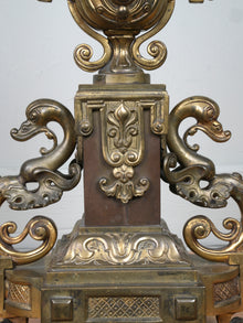 A Gilt Brass & Copper Table Lamp