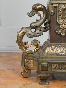 A Gilt Brass & Copper Table Lamp