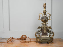 A Gilt Brass & Copper Table Lamp