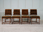 A Set of Four Oak Renaissance Revival Side Chairs