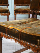 A Set of Four Oak Renaissance Revival Side Chairs