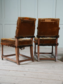 A Set of Four Oak Renaissance Revival Side Chairs