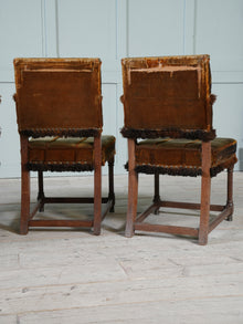 A Set of Four Oak Renaissance Revival Side Chairs