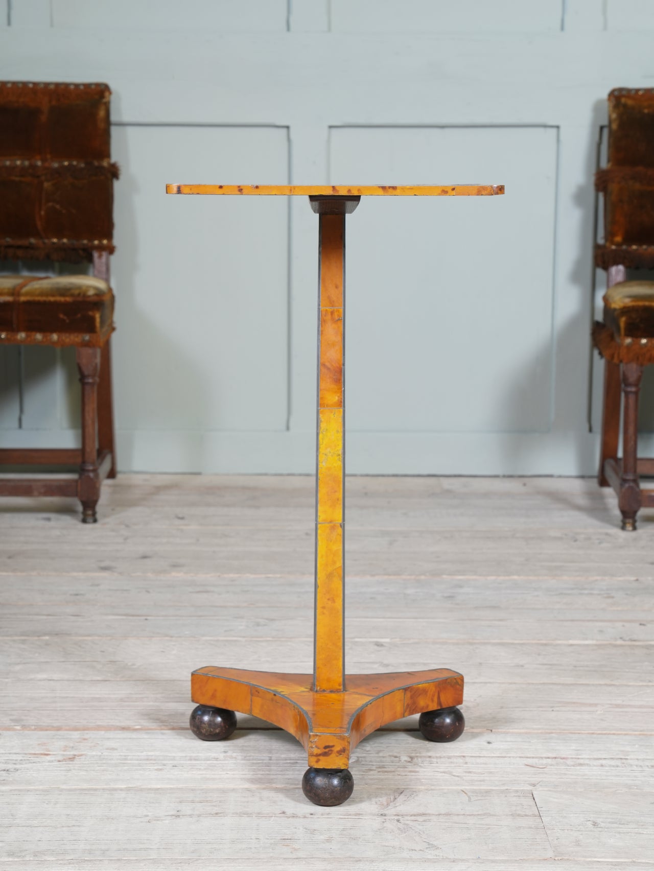 A Regency Tortoiseshell & Pewter Occasional Table