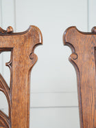 A Pair of 19th Century Oak Gothic Revival Armchairs
