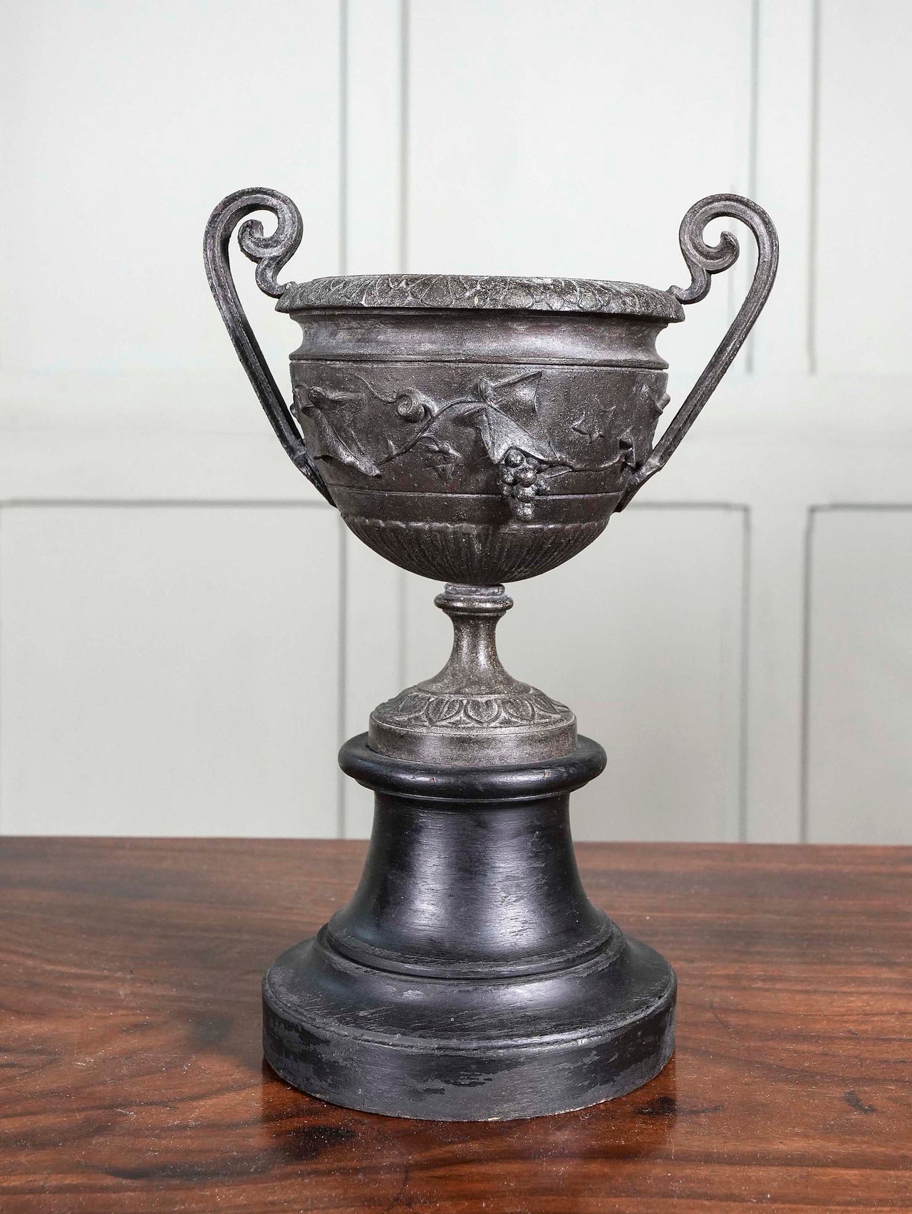 A Bronzed Spelter Chalice