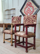 A Pair of Velvet Chairs in the manner of Lenygon & Sons