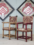 A Pair of Velvet Chairs in the manner of Lenygon & Sons