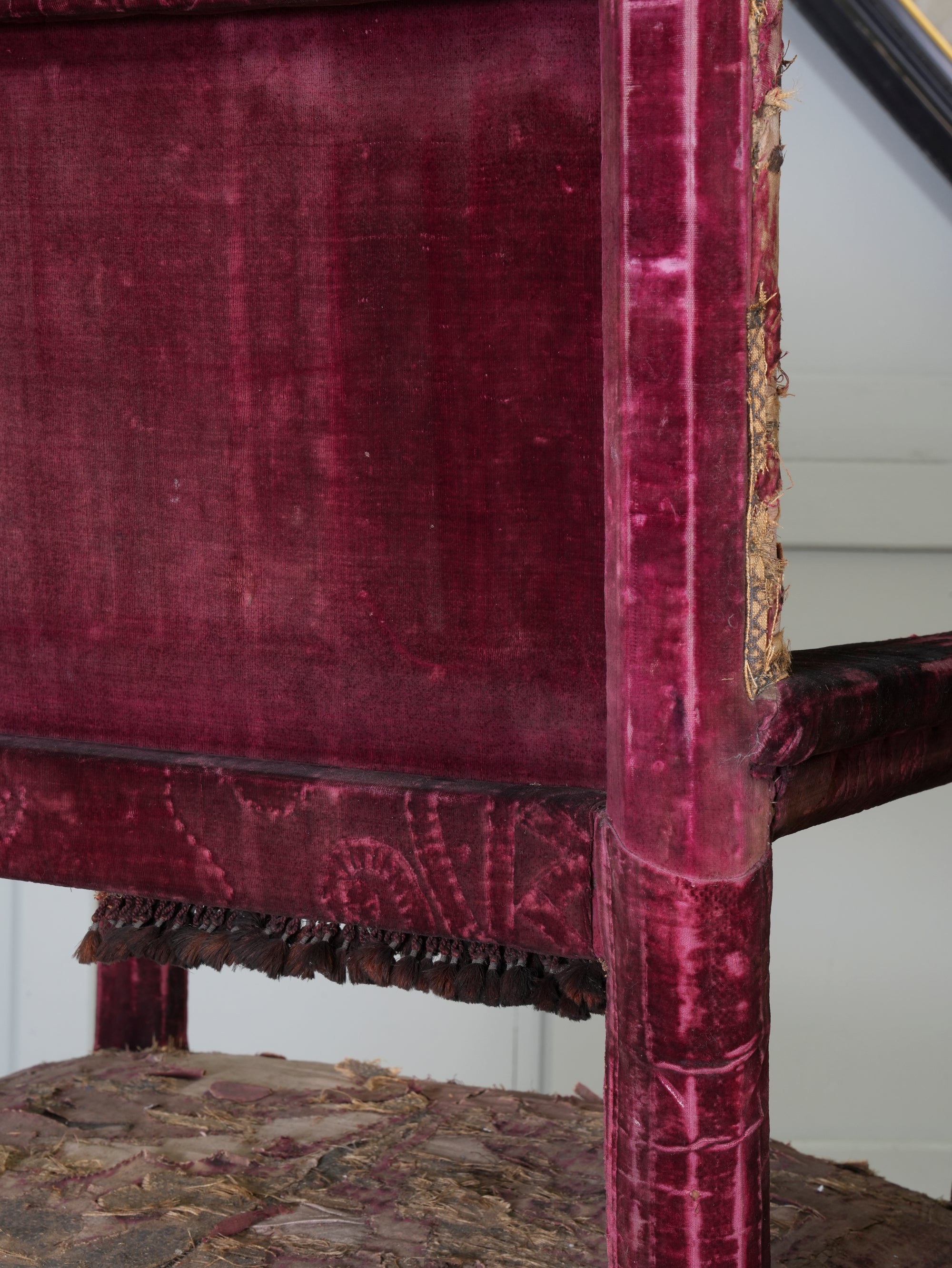 A Pair of Velvet Chairs in the manner of Lenygon & Sons