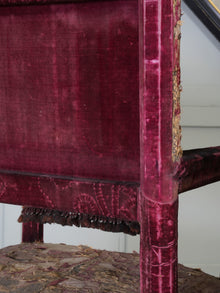 A Pair of Velvet Chairs in the manner of Lenygon & Sons