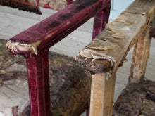 A Pair of Velvet Chairs in the manner of Lenygon & Sons