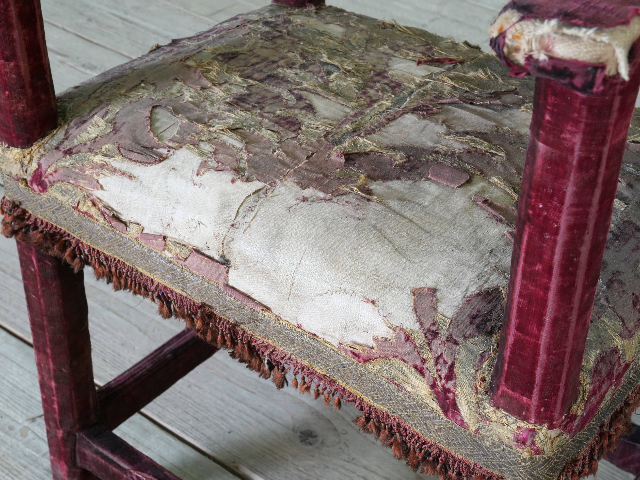 A Pair of Velvet Chairs in the manner of Lenygon & Sons